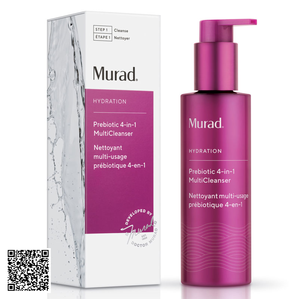 Sữa Rửa Mặt Tẩy Trang 4 Trong 1 Murad Prebiotic 4-in-1 Multi Cleanser Mỹ 150ml