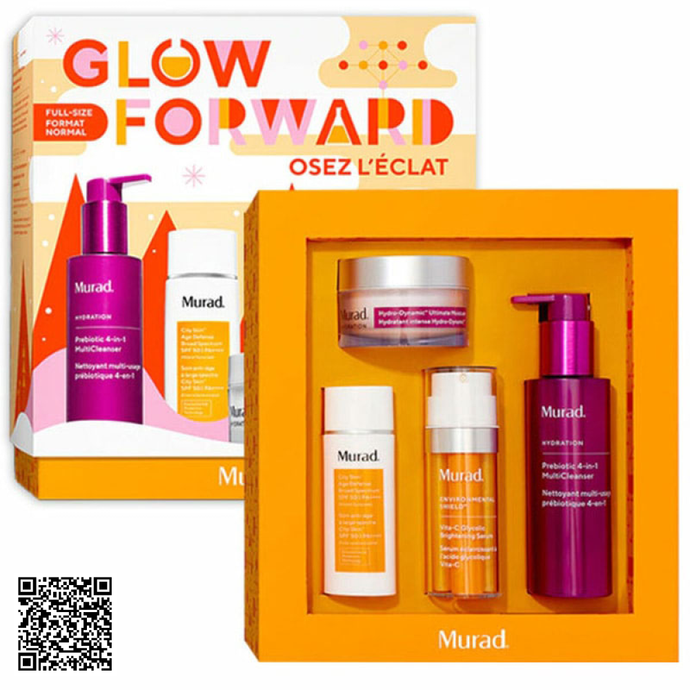 Bộ 4 Món Dưỡng Da Murad Glow Forward Osez Leclat Mỹ