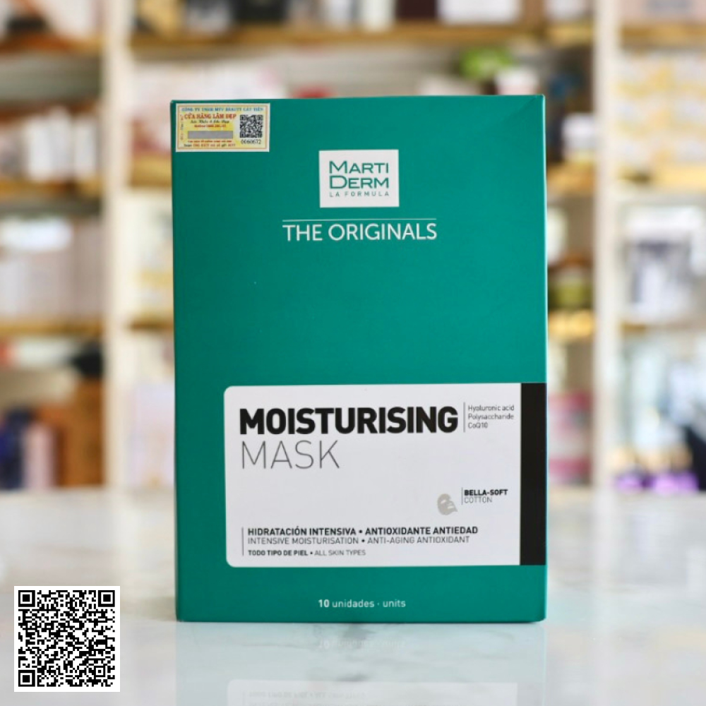 Mặt Nạ Dưỡng Ẩm MartiDerm The Originals Moisturising Mask Tây Ban Nha 10 Miếng