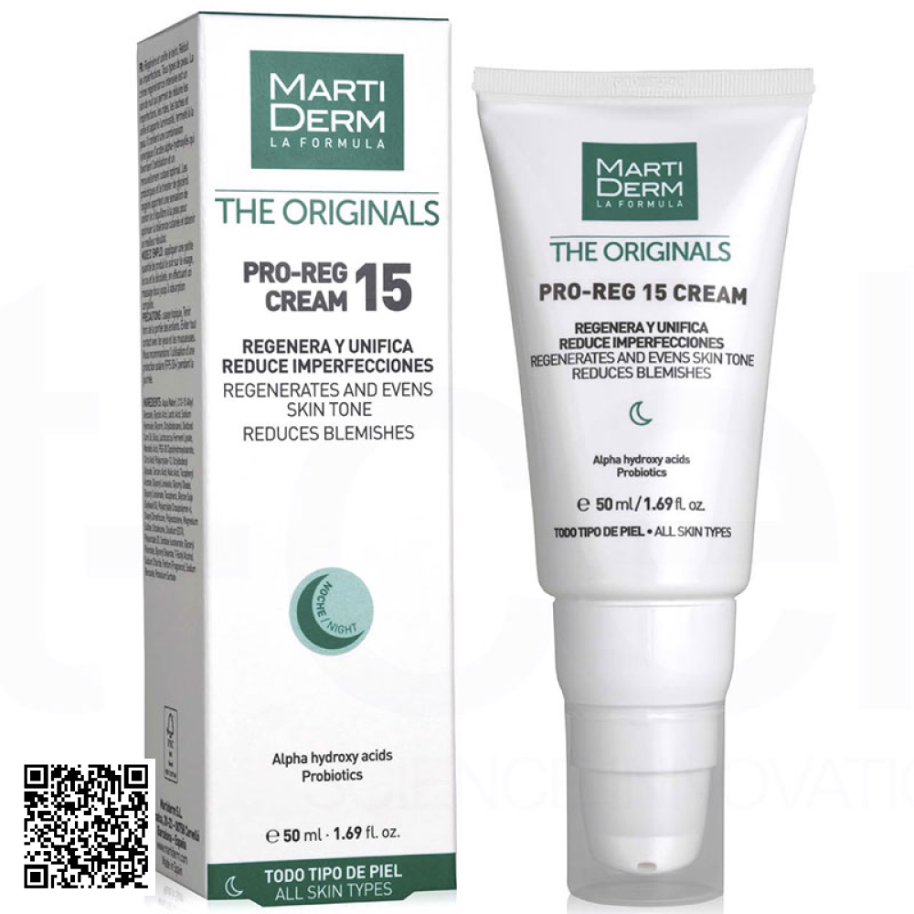 Kem Dưỡng Đêm MartiDerm The Originals Pro Reg 15 Cream Tây Ban Nha 50ml