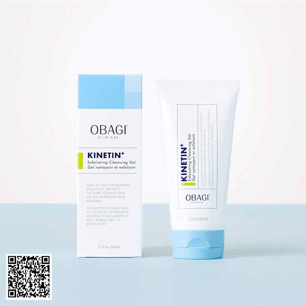 Sửa Rửa Mặt Obagi Kinetin+ Exfoliating Cleansing Gel Mỹ 150ml