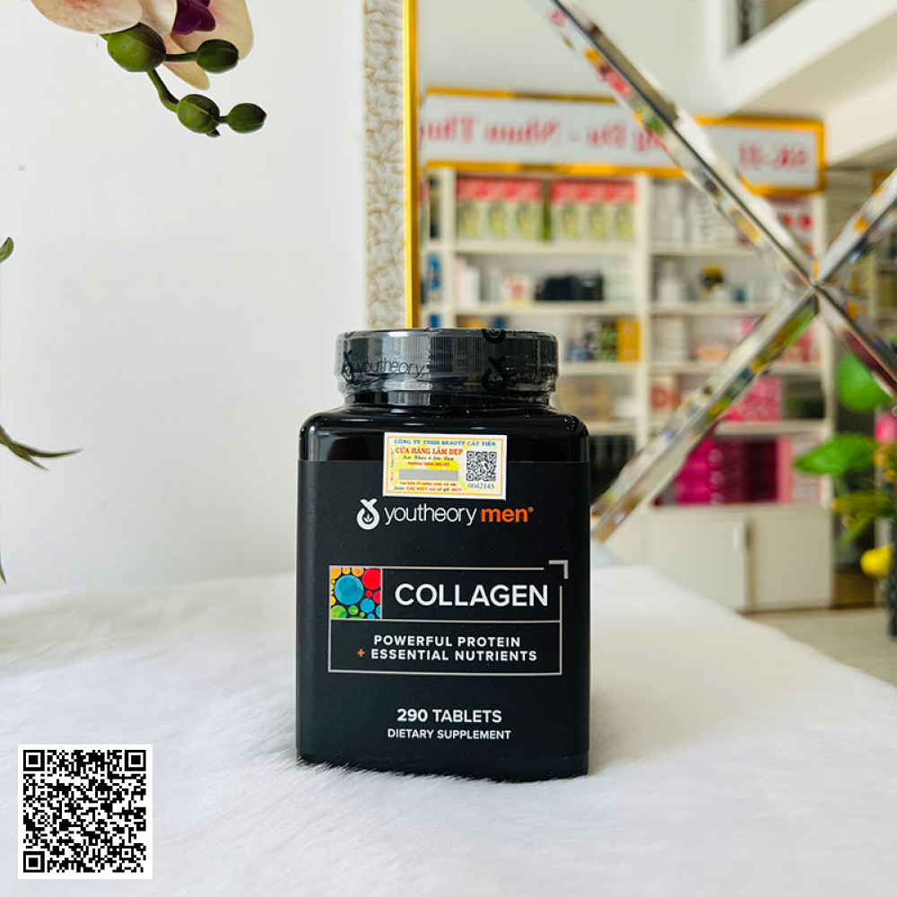 Viên Uống Collagen Nam Youtheory Men Collagen Powerful Protein Essential Nutrients Của Mỹ 290 Viên