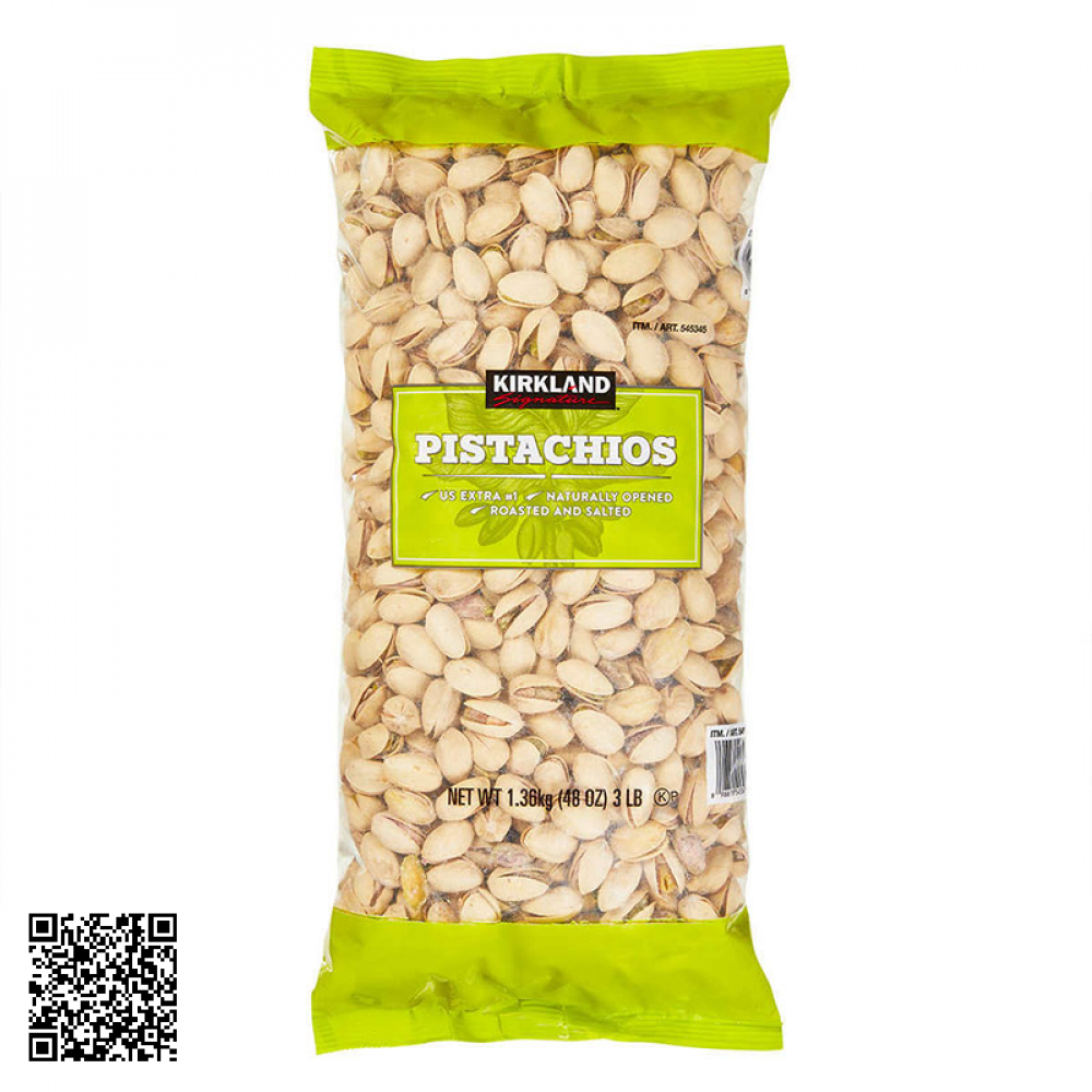 Hạt Dẻ Cười Nguyên Vỏ Kirkland Signature Pistachios Của Mỹ 1360g