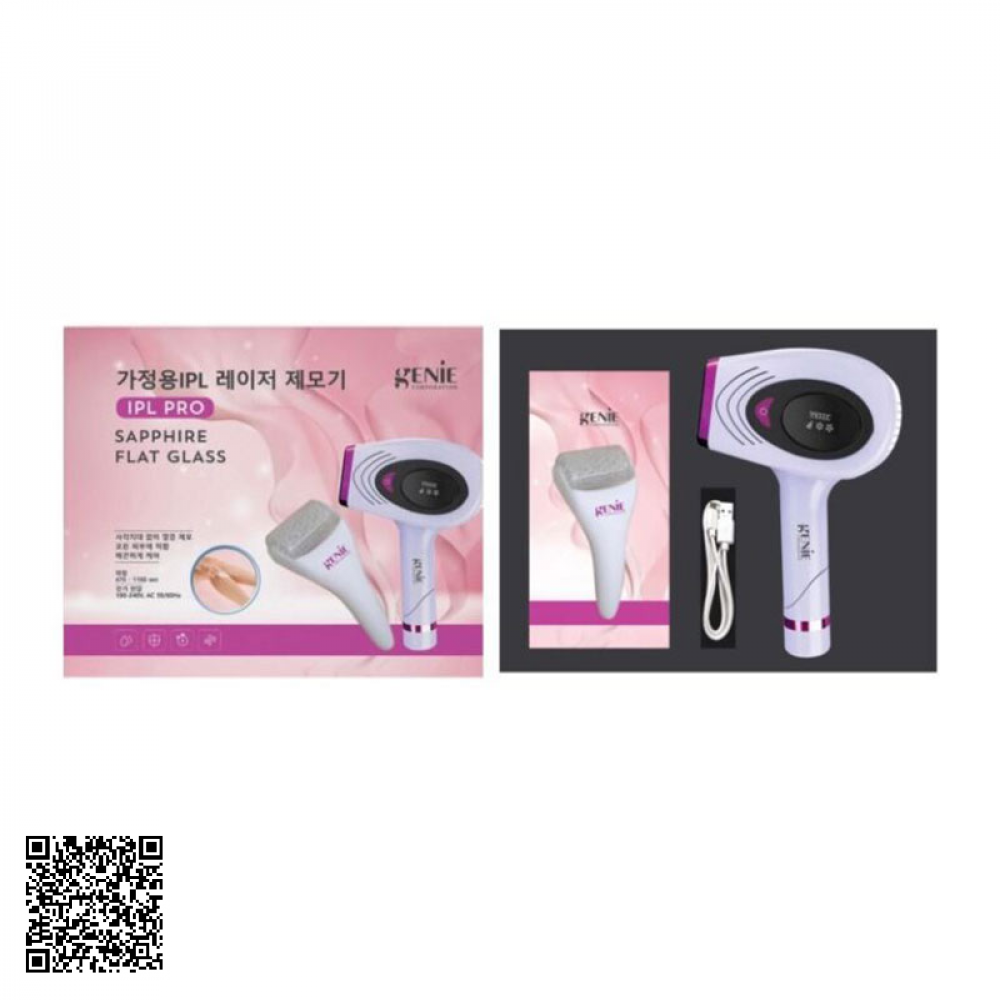 Bộ Triệt Lông Genie: Máy Triệt Lông Laser IPL Và Thanh Lăn Lạnh Ice Roller Của Hàn Quốc