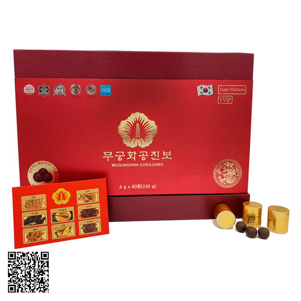 An Cung Ngưu Trầm Hương Mugunghwa Gongjinbo Của Hàn Quốc 60 Viên