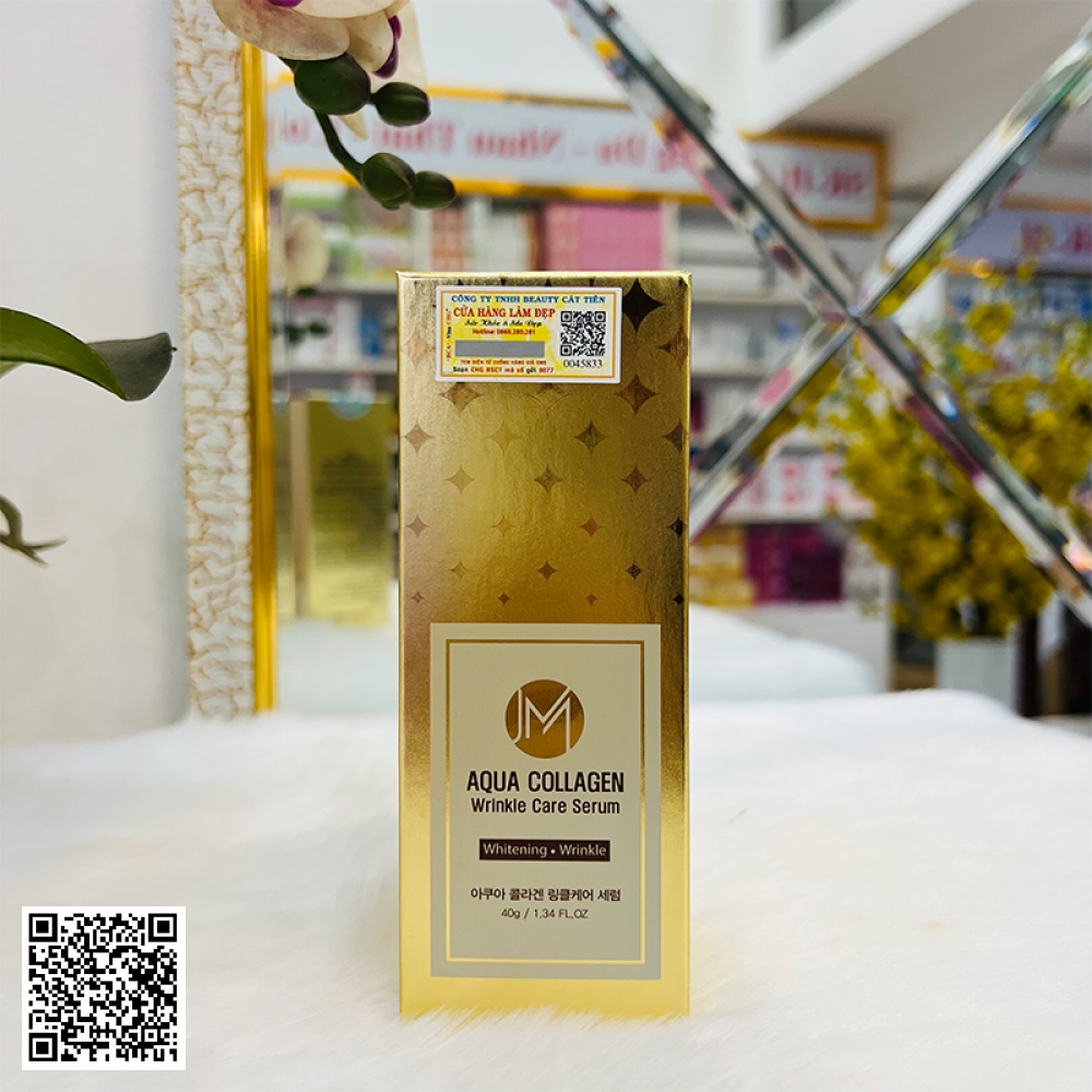 Serum Trắng Da JM Aqua Collagen Wrinkle Care Serum Của Hàn Quốc 40g
