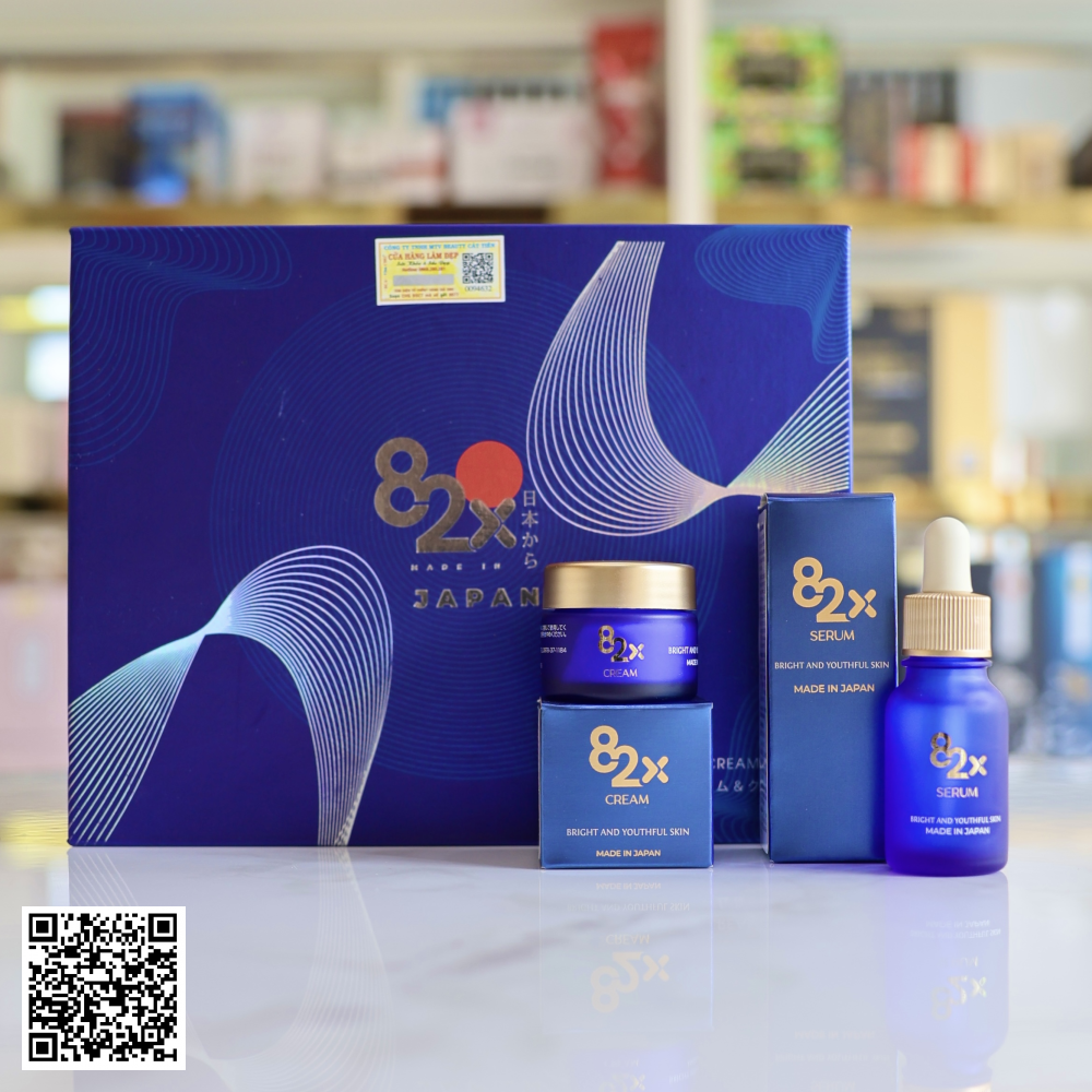 Bộ Dưỡng Da Khoẻ Mạnh Và Tươi Trẻ 82X AI Stem Cell Serum & Cream Của Nhật Bản 
