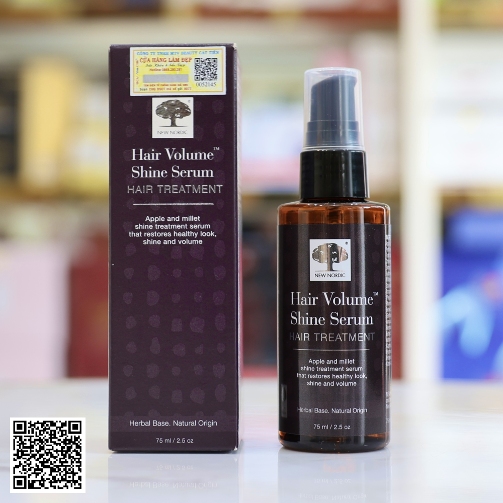 Serum Mọc Tóc Hair Volume Shine Serum New Nordic Từ Thụy Điển 75ml