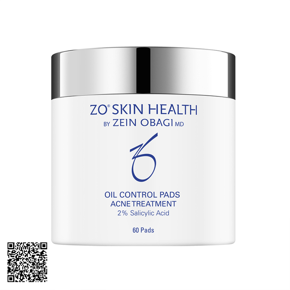 ZO Skin Health Oil Control Pads Acne Treatment Miếng Tẩy Tế Bào Chết, Giảm Mụn Từ Mỹ 60 Miếng