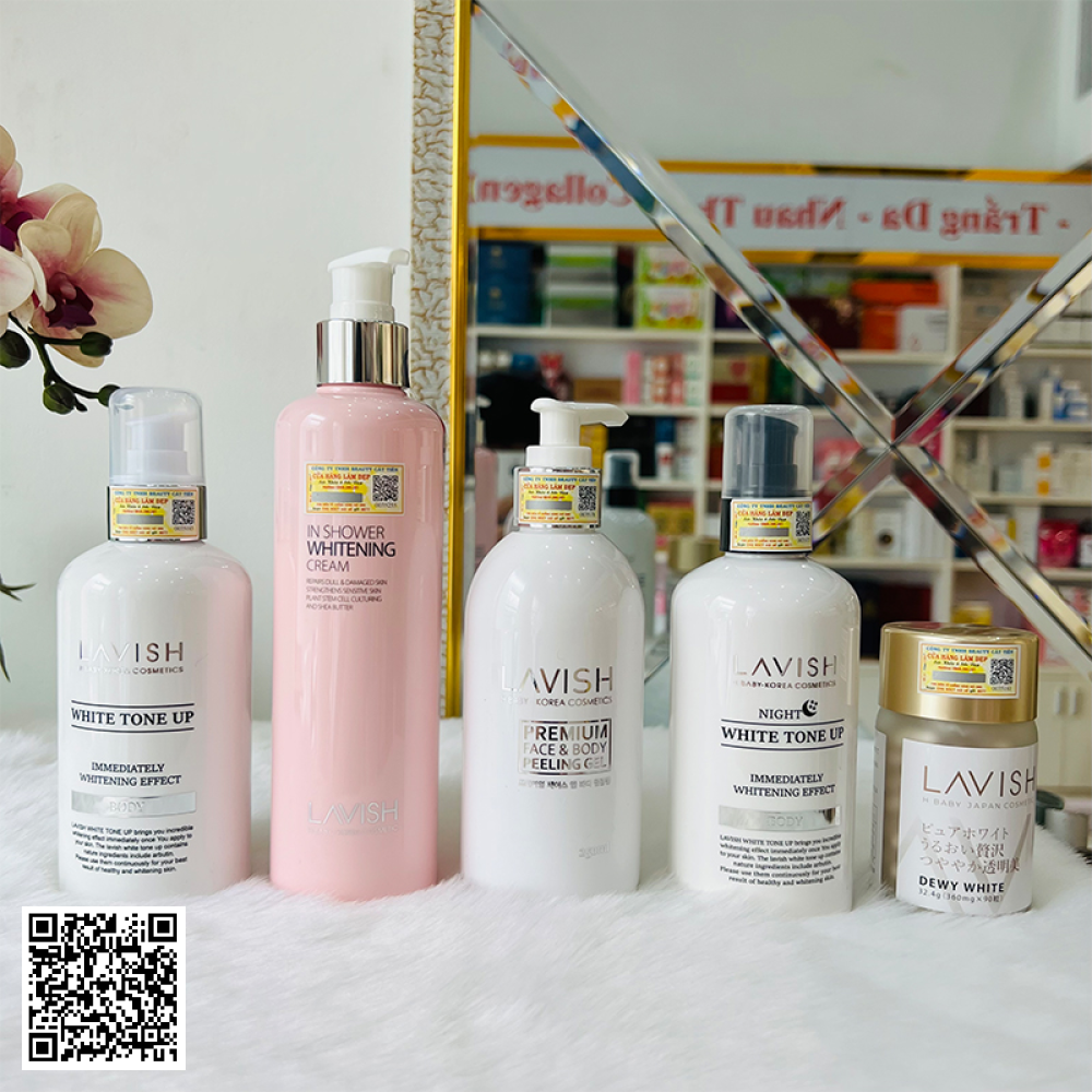 Bộ Lavish H Baby Dưỡng Trắng Chuyên Sâu Toàn Thân Của Hàn Quốc 4 Món