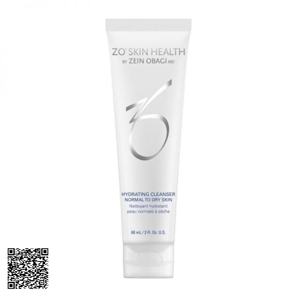 ZO Skin Health Hydrating Cleanser Normal To Dry Skin Sữa Rửa Mặt Da Khô, Da Nhạy Cảm Từ Mỹ 60ml