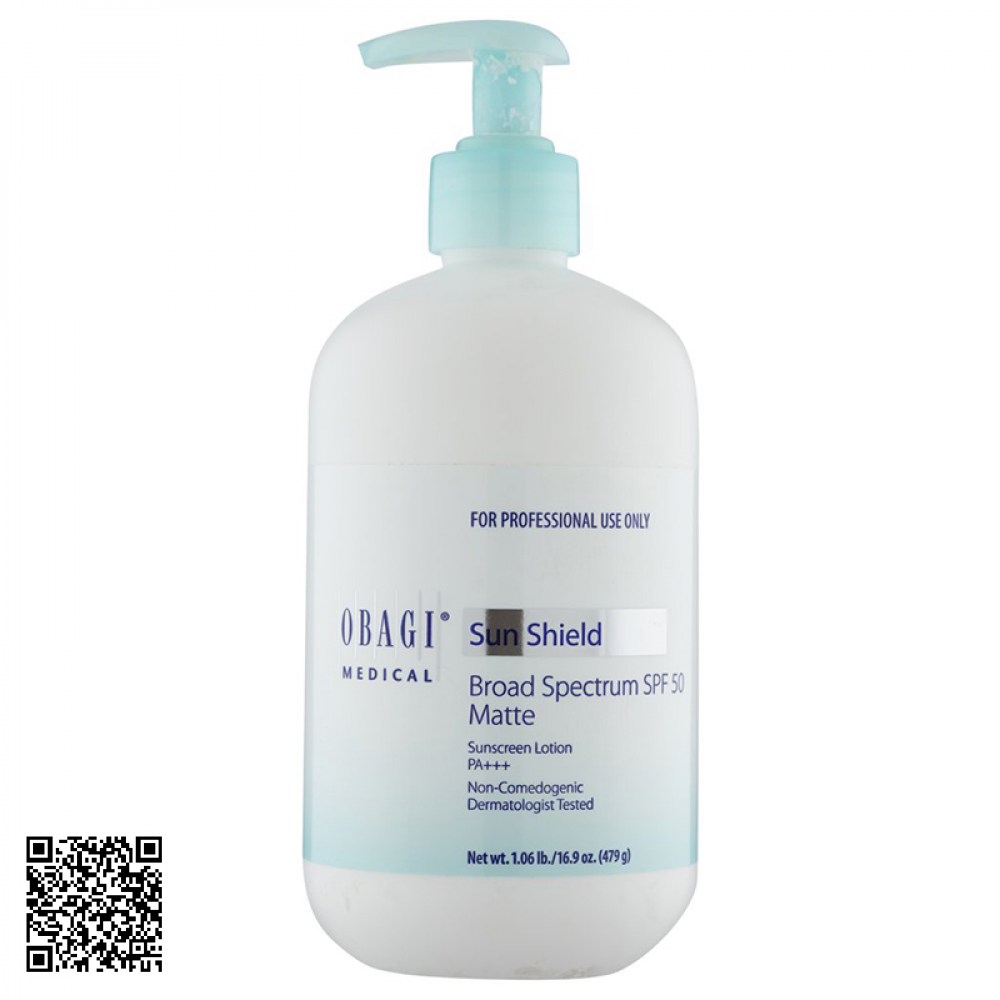 Kem Chống Nắng Obagi Sun Shield Matte Broad Spectrum SPF 50 Của Mỹ 479g