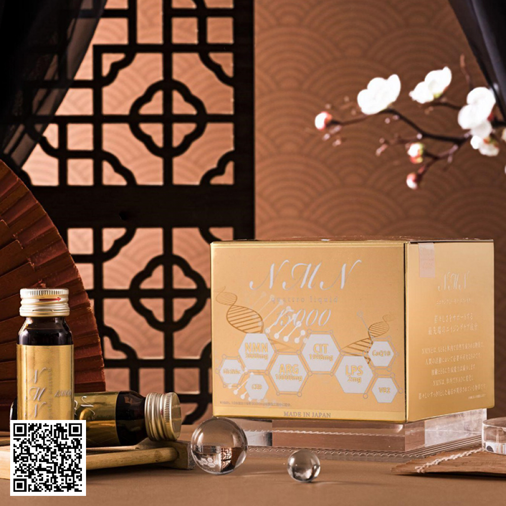 Nước Uống Trẻ Hoá Da NMN Quattro Liquid 15000 Của Nhật Bản 10 Chai/Hộp