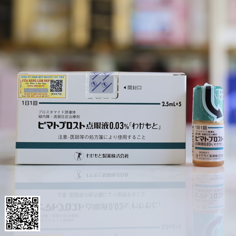 Serum Dưỡng Dài Mi Và Chân Mày Bimatoprost 0.03% Của Nhật Bản (1 Lọ x 2.5ml)