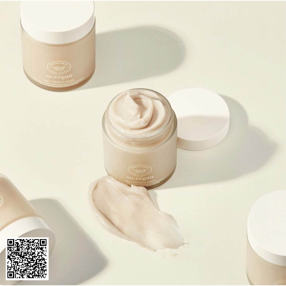 Mặt Nạ Khoai Tây SoNatural So Natural So Vegan Ugly Potato Mask Của Hàn Quốc