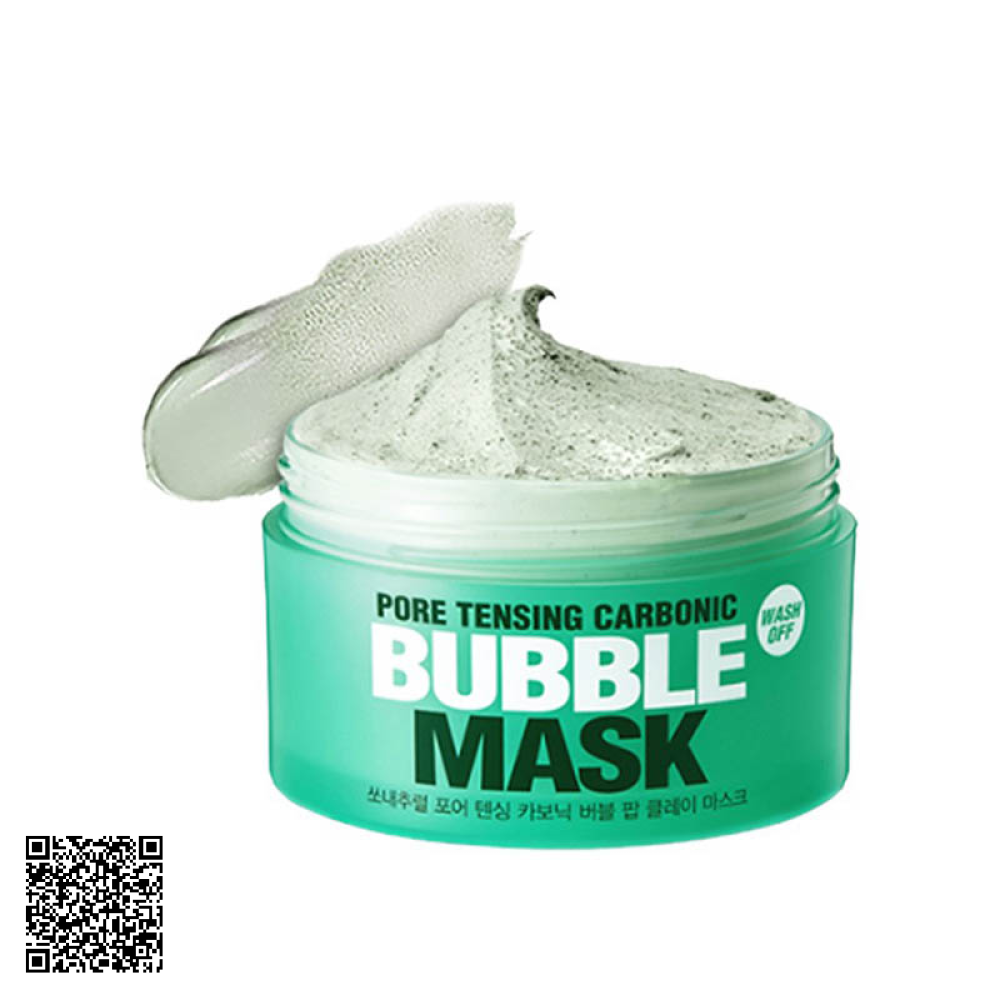 Mặt Nạ Thải Độc SoNatural Pore Tensing Carbonic Bubble Mask Của Hàn Quốc 130g