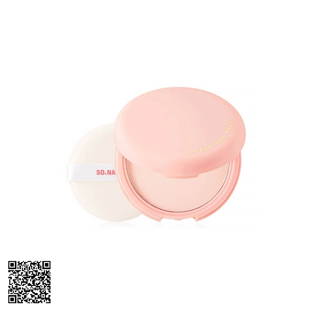 Phấn Bột Dành Cho Nách So.Natural Peach Dao Pact Của Hàn Quốc 10g