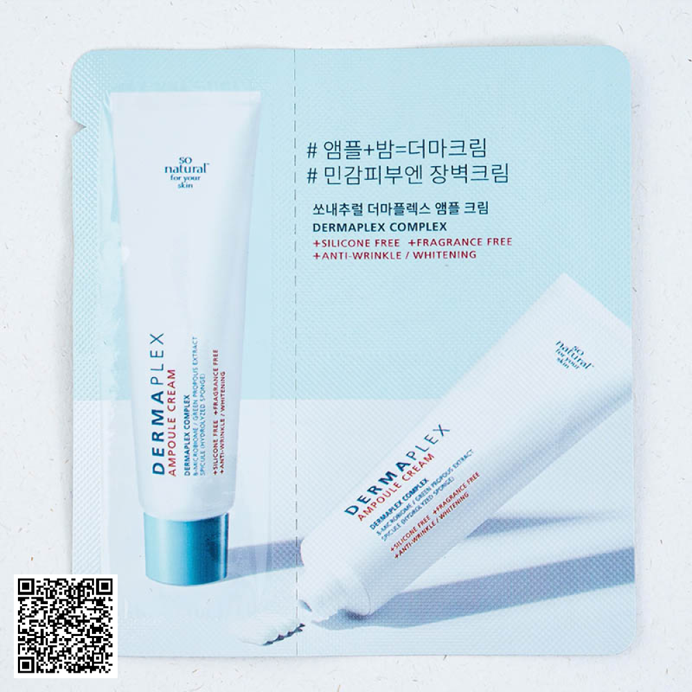 Sample Dưỡng Da Gai Biển Tái Tạo Da Ampoule Cream So Natural Của Hàn Quốc 2.5ml