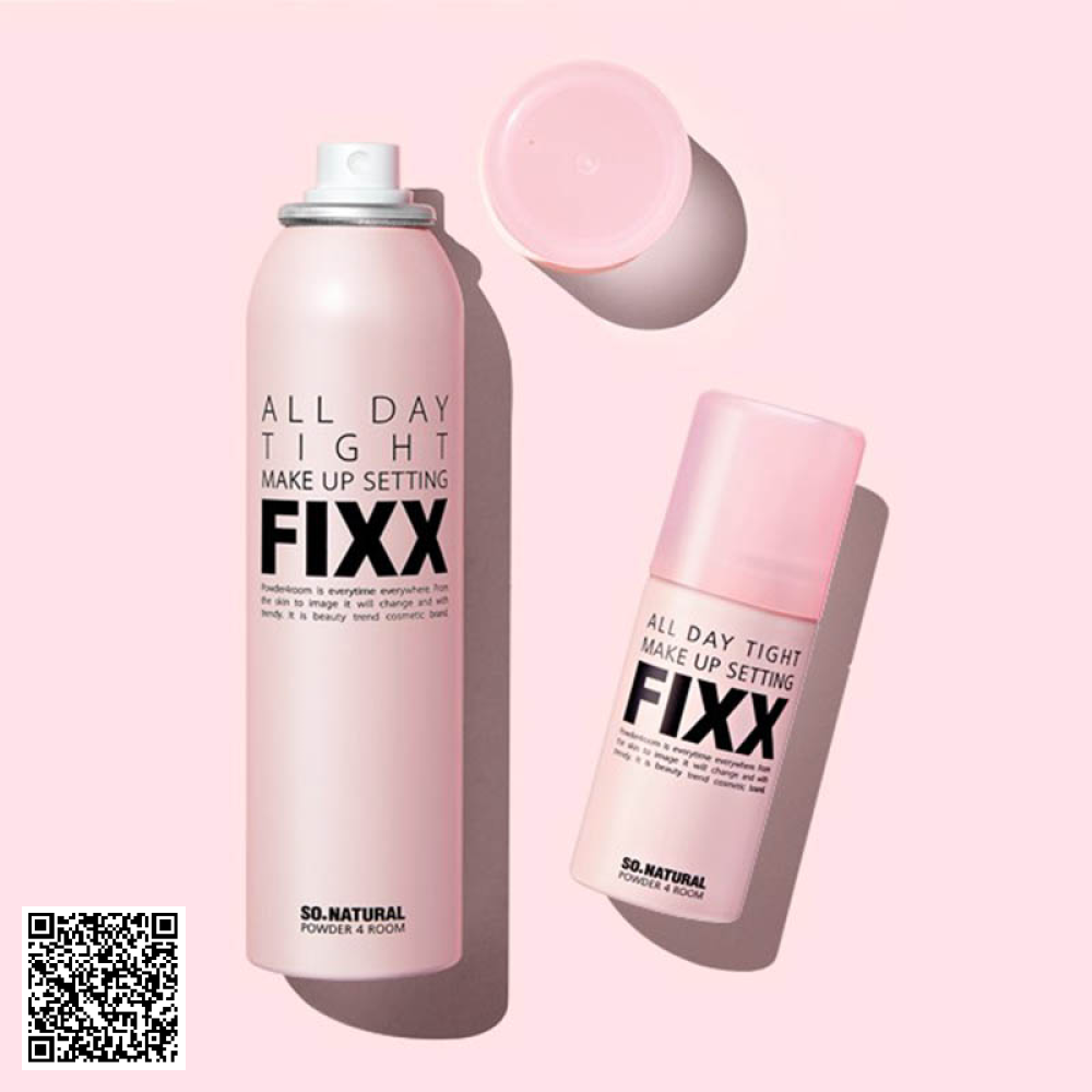Xịt Khóa Nền Trang Điểm So Natural All Day Tight Make Up Setting Fixx Của Hàn Quốc 75ml