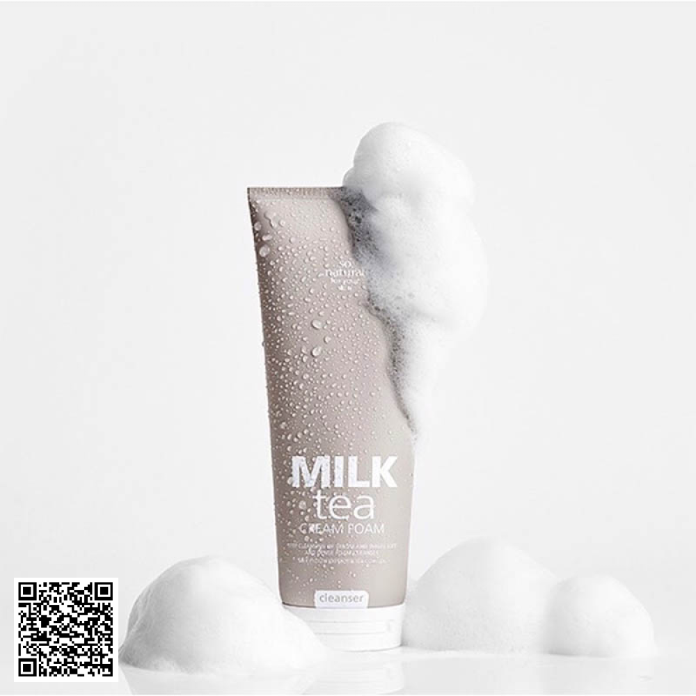 Sữa Rửa Mặt Cấp Ẩm Milk Tea Cream Foam Hàn Quốc 200ml