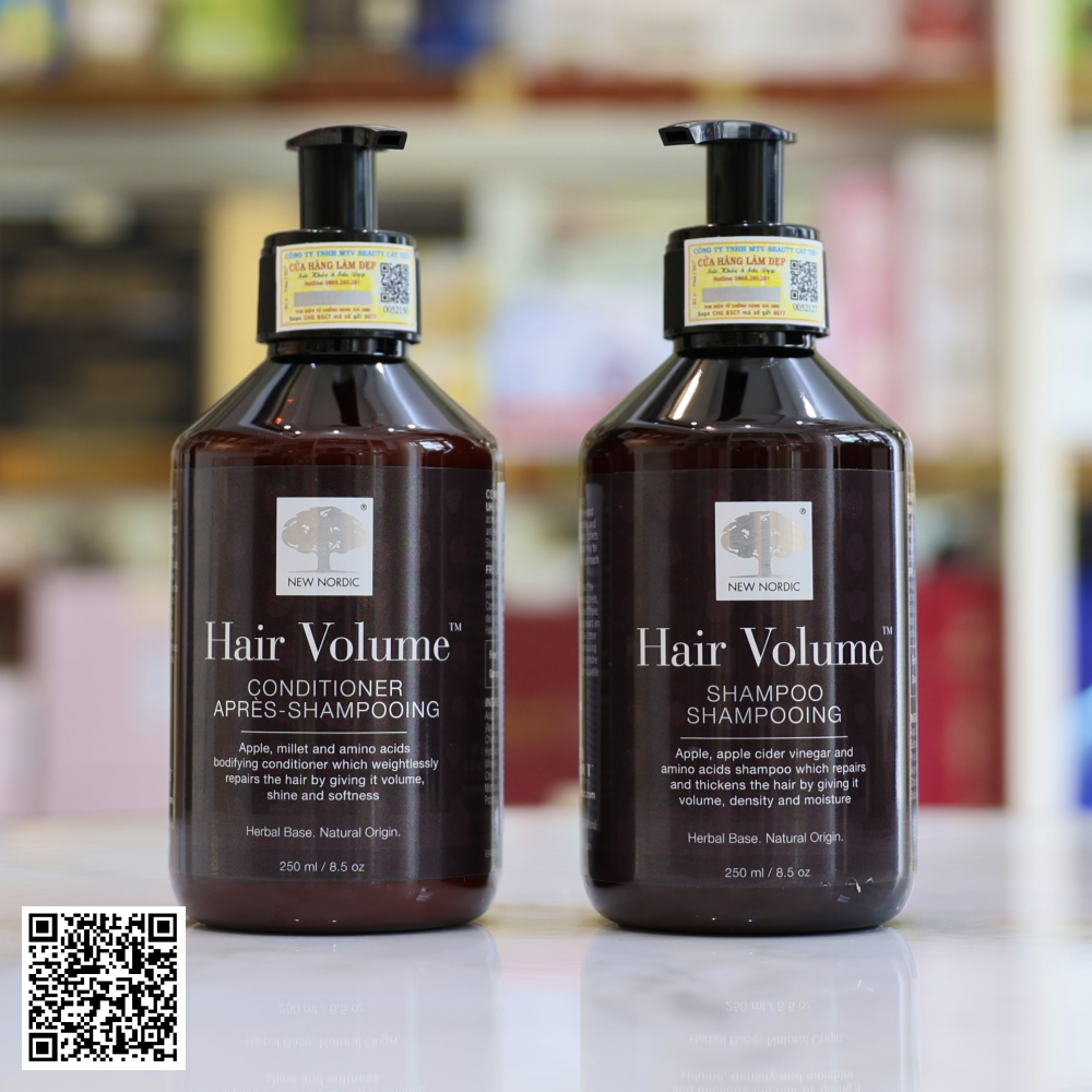 Bộ Gội Xả Hair Volume New Nordic Kích Thích Mọc Tóc Của Thuỵ Điển