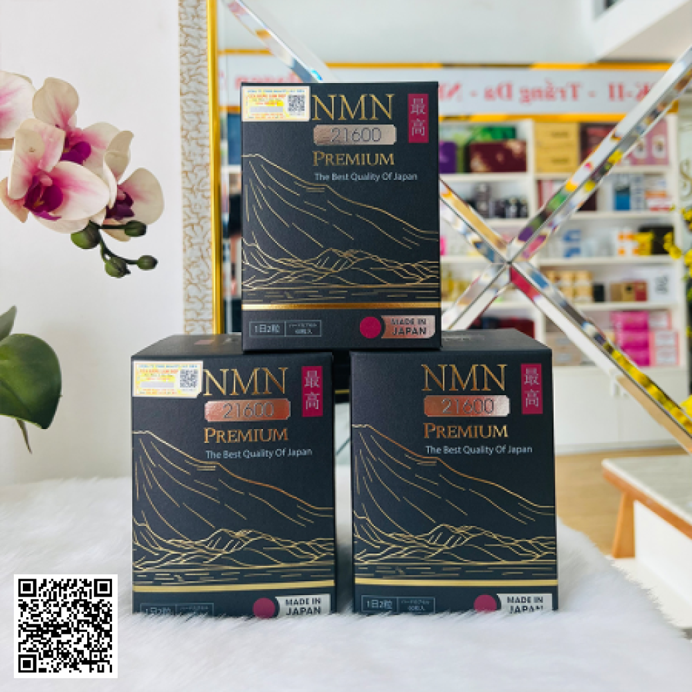 Viên Uống Trẻ Hóa Cơ Thể NMN Premium 21600 Của Nhật Bản Liệu Trình 3 Tháng