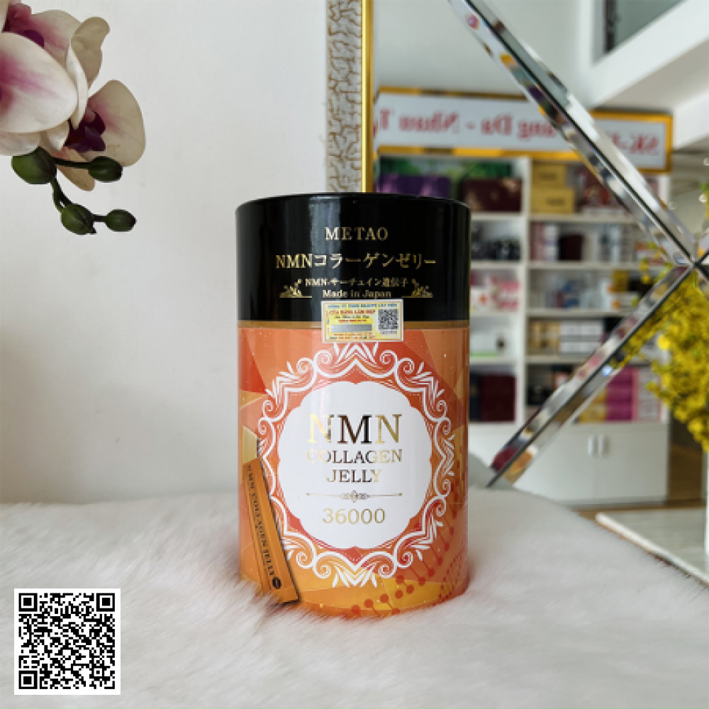 Thạch NMN 36000 Collagen Jelly Nhật Bản Hộp 30 Gói