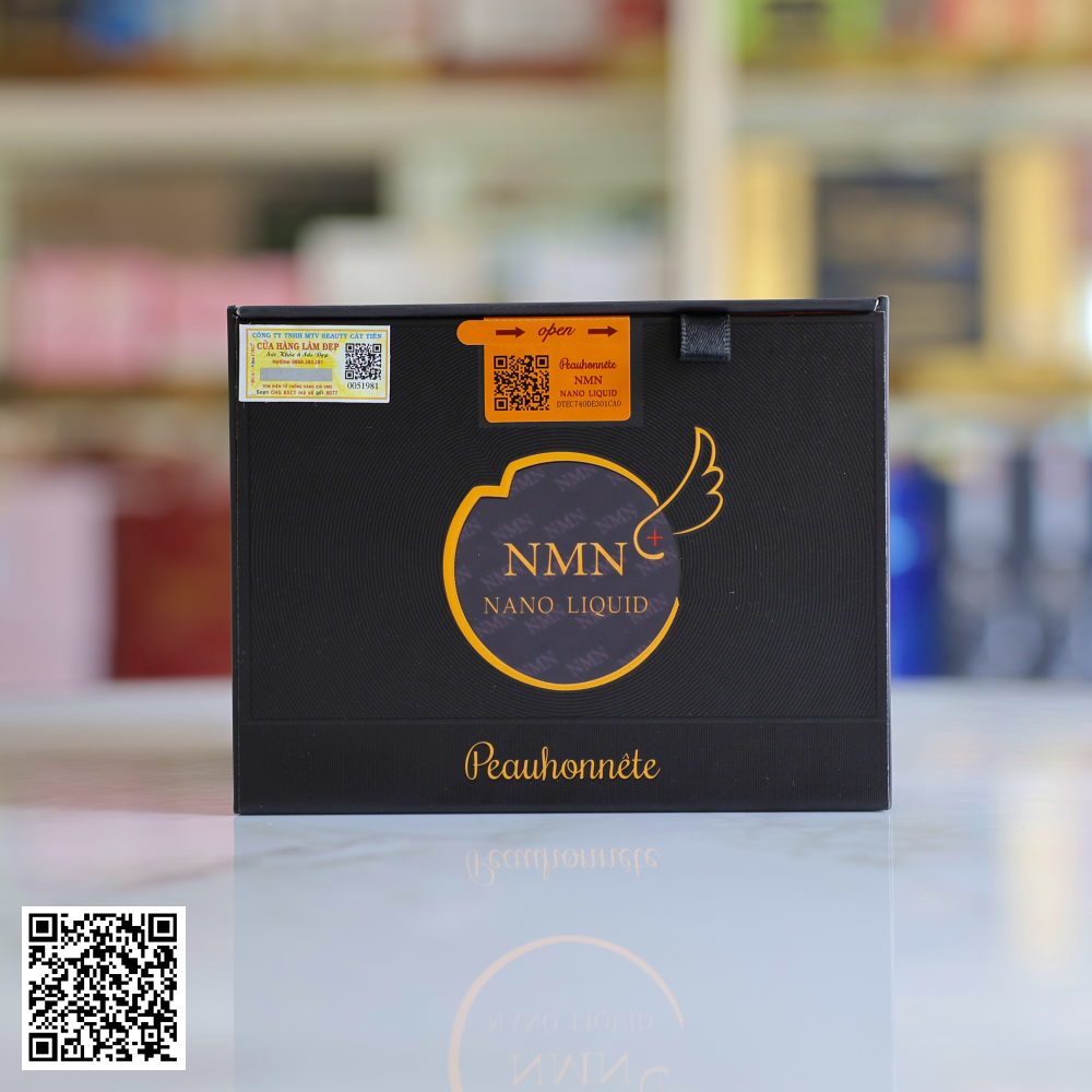 NMN Nano Liquid Peauhonnete Nước Uống Trường Thọ Nhật Bản Hộp12 Chai