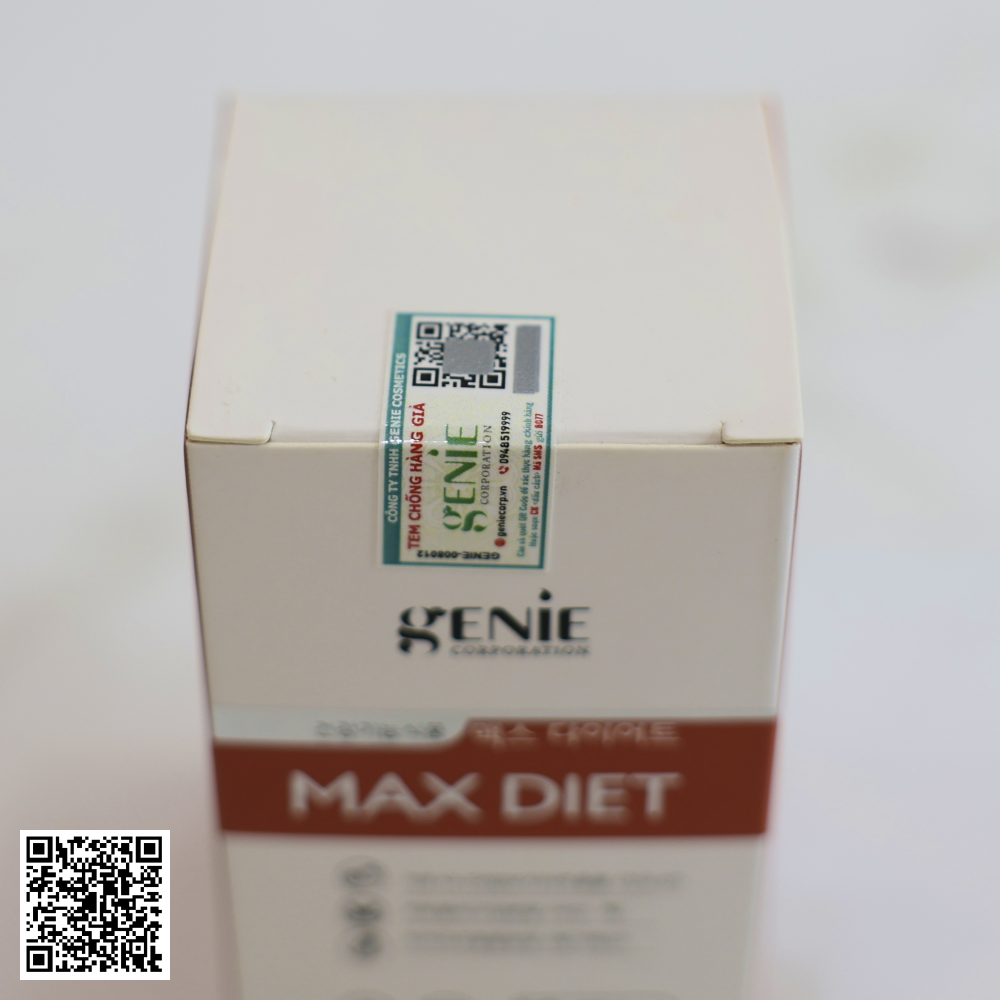 Viên Uống Giảm Cân Genie Max Diet Của Hàn Quốc 60 Viên