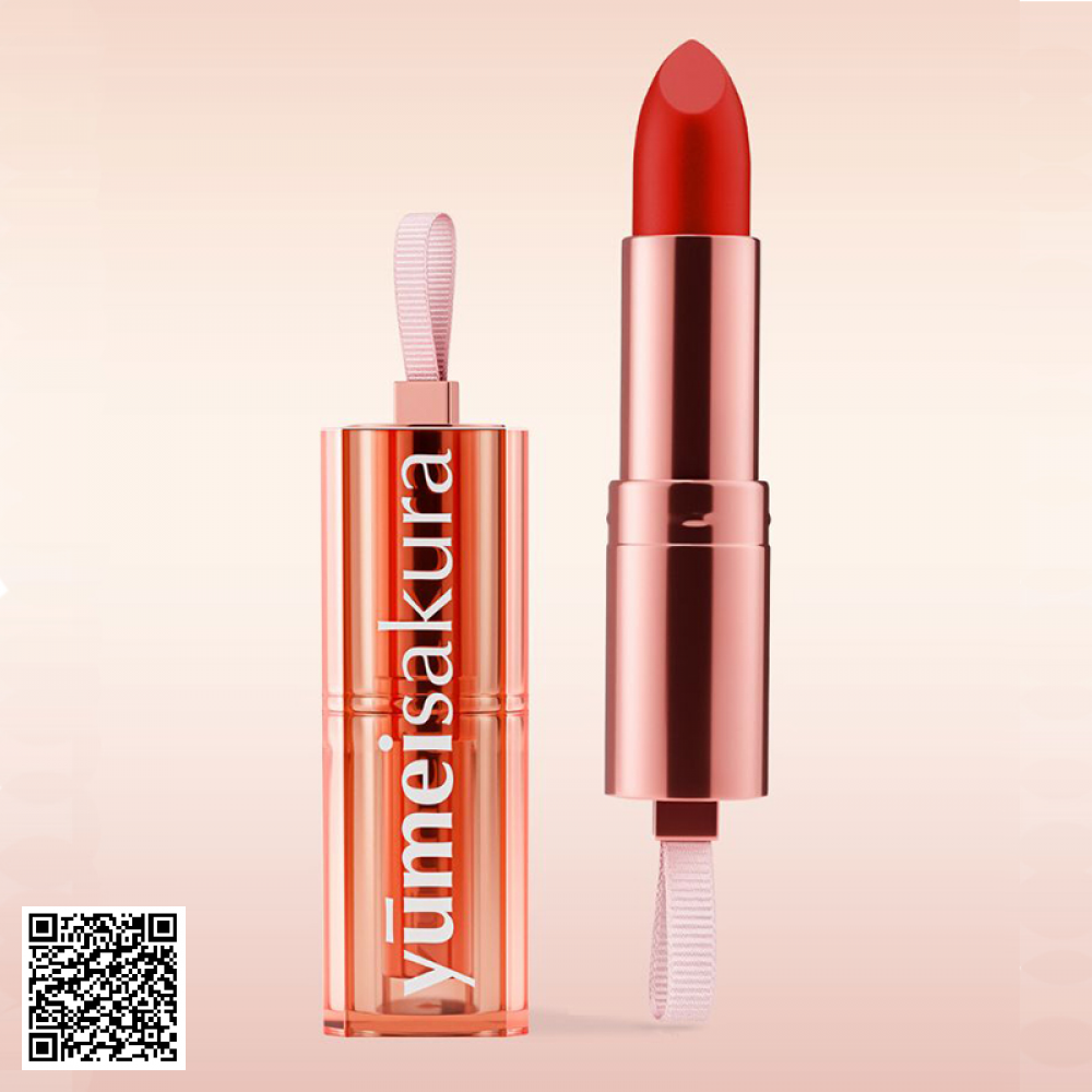 Son Yumeisakura YMS03A Chotto Matte Pumpkin Orange Cam Bí Ngô Của Nhật Bản