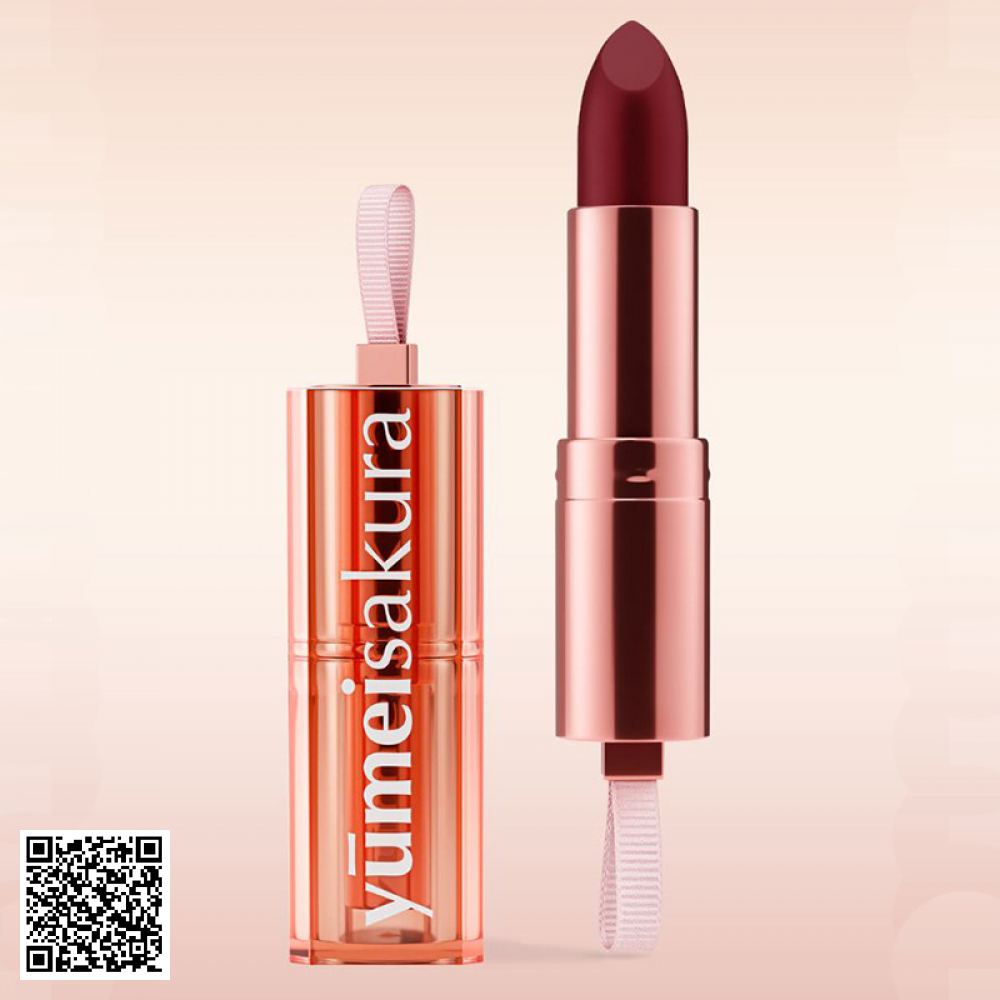 Son Yumeisakura YMS17 Chotto Matte Burgundy Red Đỏ Rượu Sẫm Của Nhật Bản