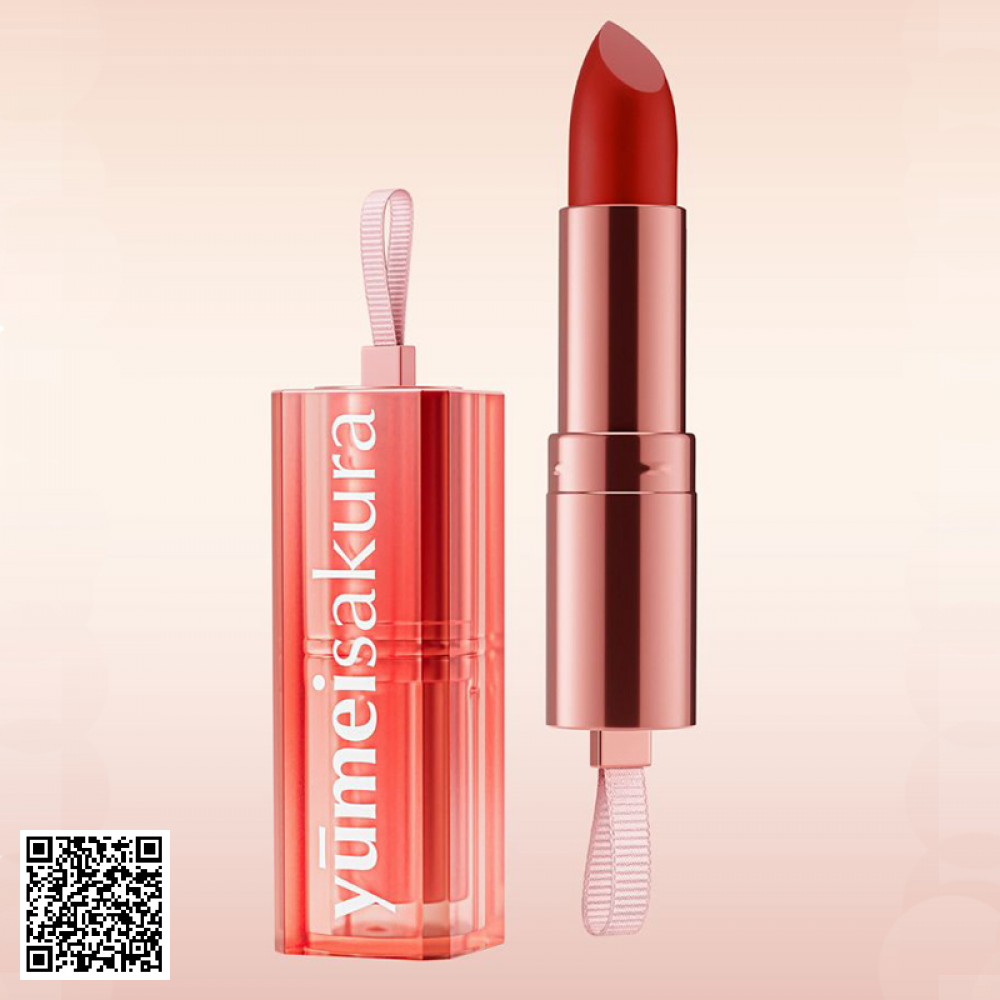 Son Yumeisakura YMS07A Candy Apple Đỏ Cam Của Nhật Bản