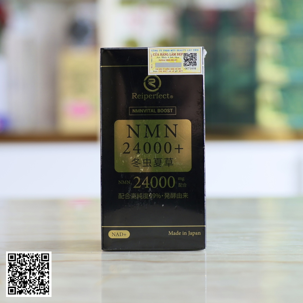 Viên Uống NMN 24000+ Tochukasou Reiperfect Hoàng Gia Nhật Bản hộp 90 viên