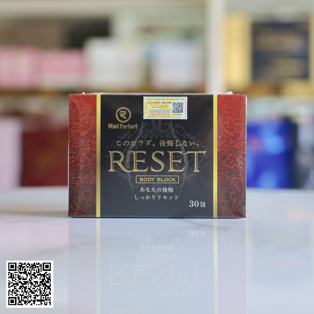 Bột Men Vi Sinh Giảm Cân Reset Body Block ReiPerfect Nhật Bản Hộp 30 gói.