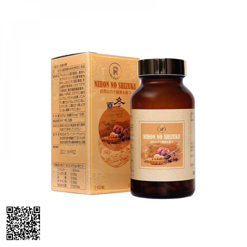 Đông Trùng Hạ Thảo Nihon No Shizuku Của Nhật Bản 150 viên/hộp