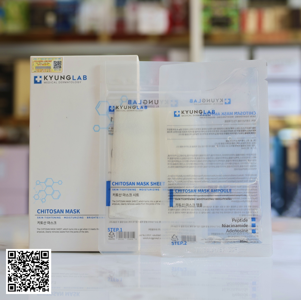 Mặt Nạ Trẻ Hóa Dưỡng Trắng Kyung Lab Chitosan Mask Của Hàn Quốc 3 Miếng