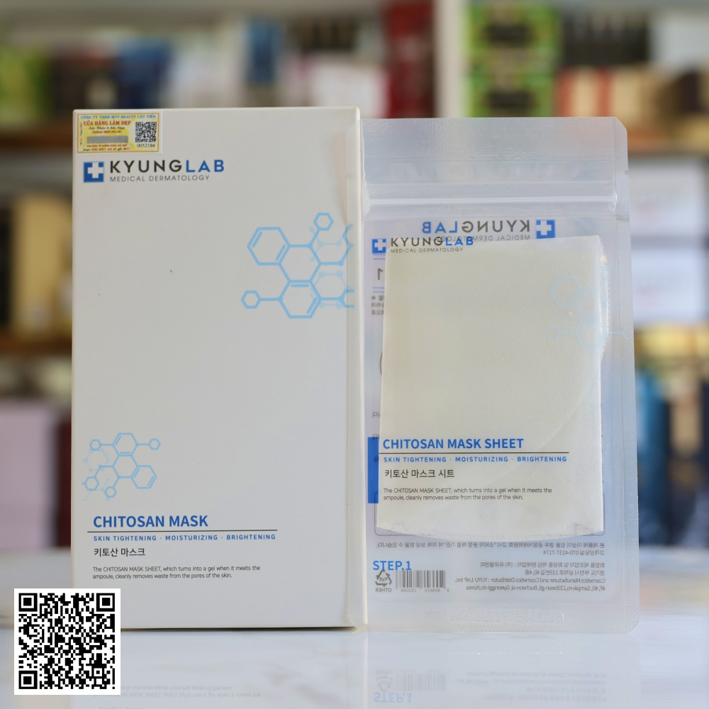 Mặt Nạ Trẻ Hóa Dưỡng Trắng Kyung Lab Chitosan Mask Của Hàn Quốc 3 Miếng