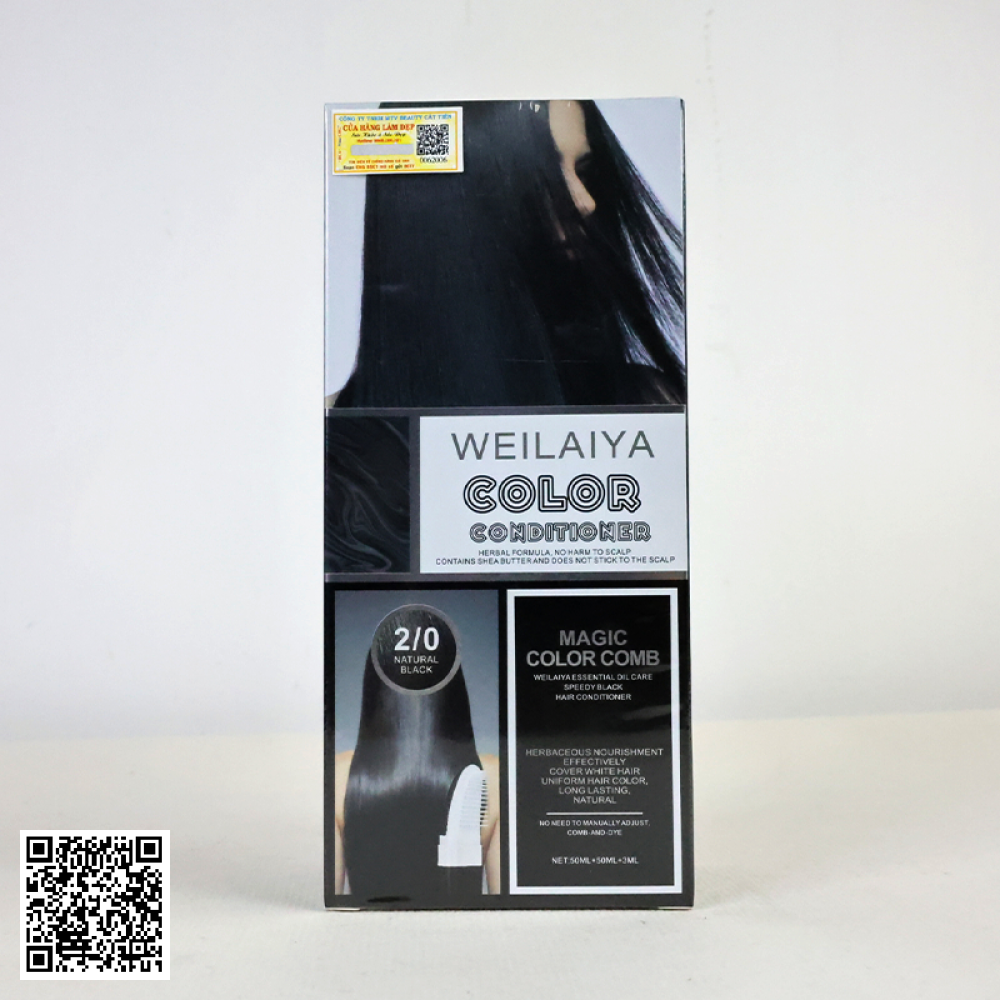 Dầu Gội Phủ Bạc Weilaiya Dưỡng Đen Tóc Tự Nhiên Từ Trung Quốc 50ml