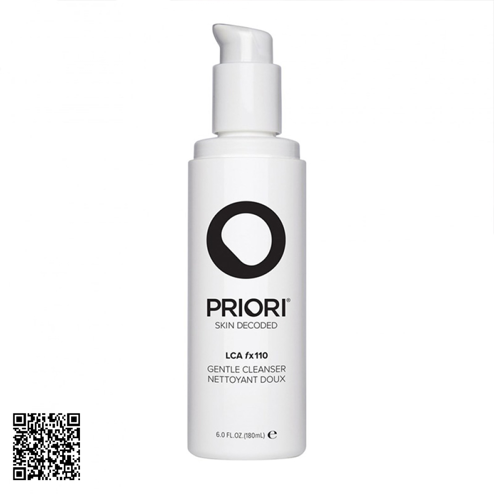 Gel Rửa Mặt Cho Da Nhạy Cảm Priori LCA Fx110 GENTLE CLEANSER Của Mỹ 180ml