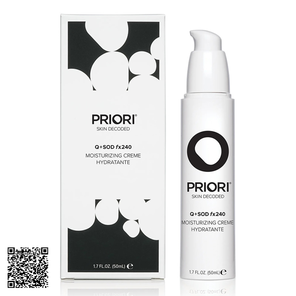 Kem Dưỡng Ẩm, Tái Tạo Và Chống Oxy Hoá Priori Q+SOD Fx240 Moisturizing Creme Của Mỹ 50ml