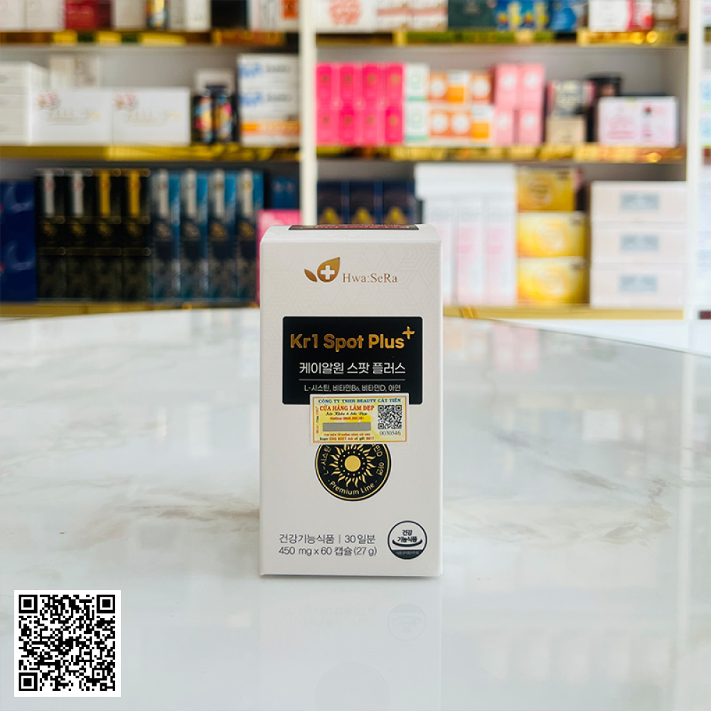 Viên Uống Trắng Da Hwa:SeRa Kr1 Spot Plus+ Của Hàn Quốc 60 Viên