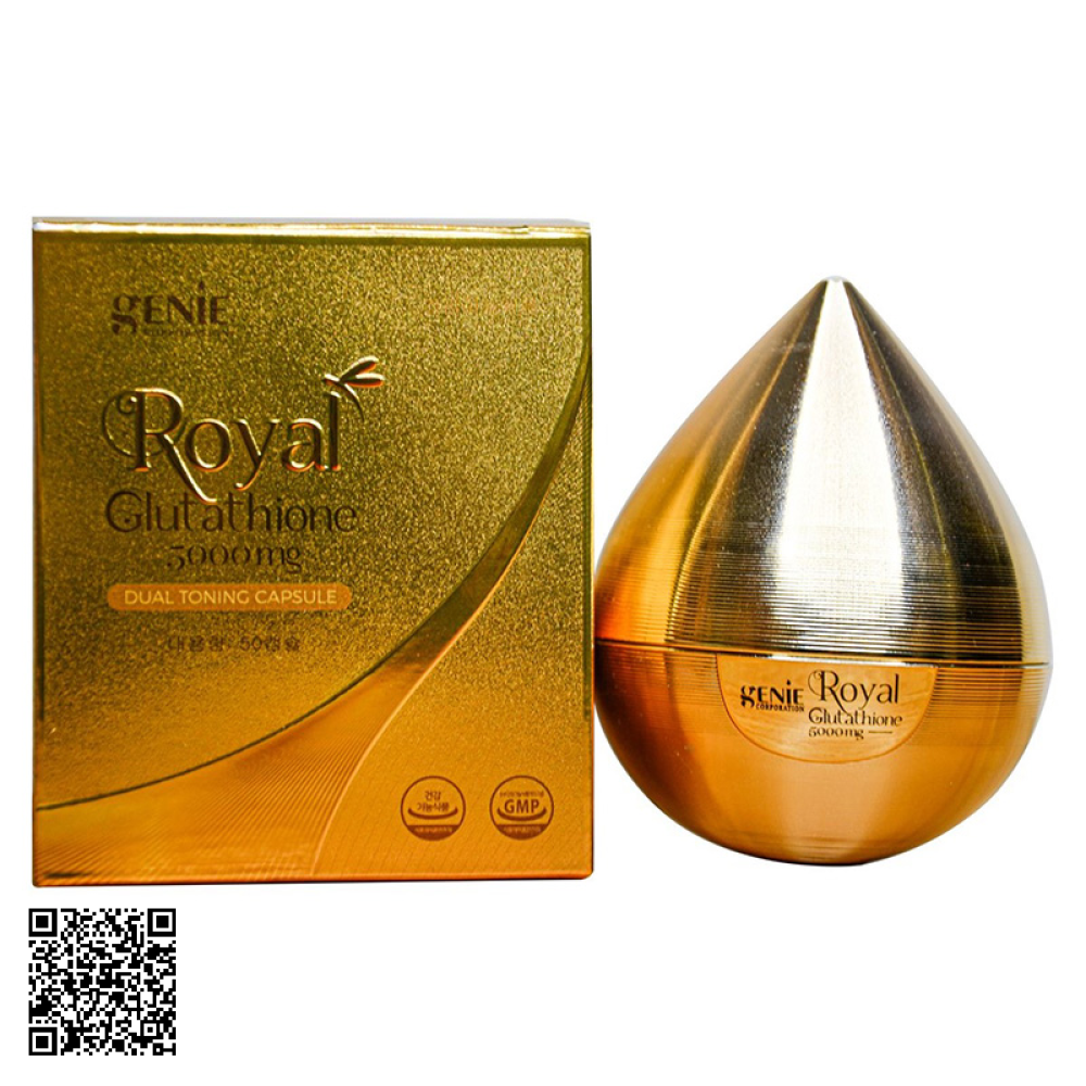 Viên Uống Trắng Da Genie Royal Glutathione 5000mg Của Hàn Quốc 50 Viên