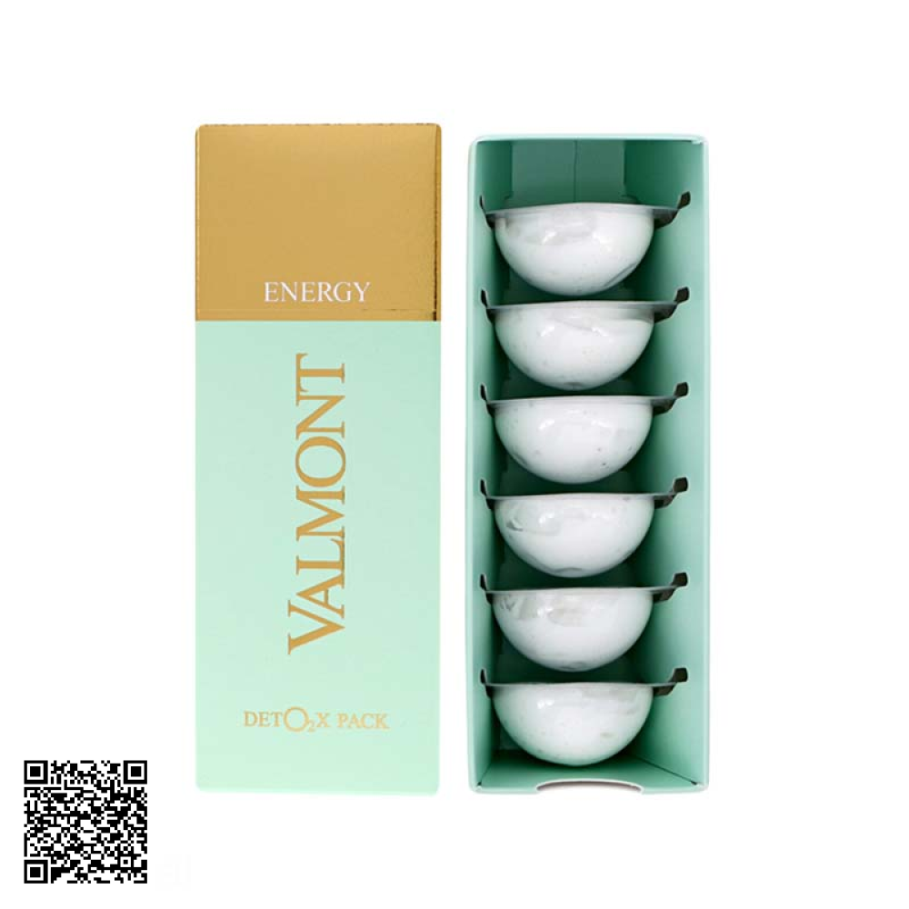 Mặt Nạ Cung Cấp Oxy Và Thải Độc Cho Da Valmont Energy Deto2x Pack 6 Hũ