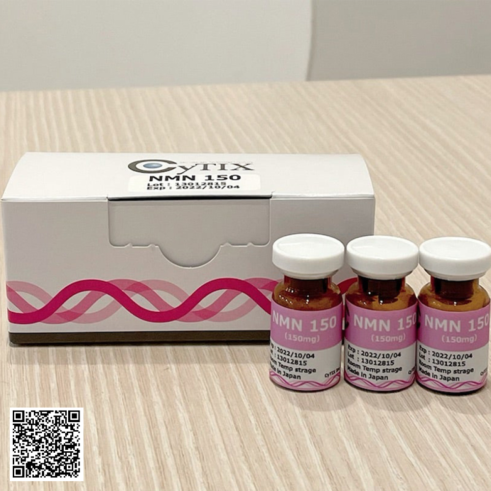 Truyền NMN150 Hàm Lượng 150mg Nhật Bản Hộp 10 ống Tặng Kèm Nước Muối Truyền Nhật  