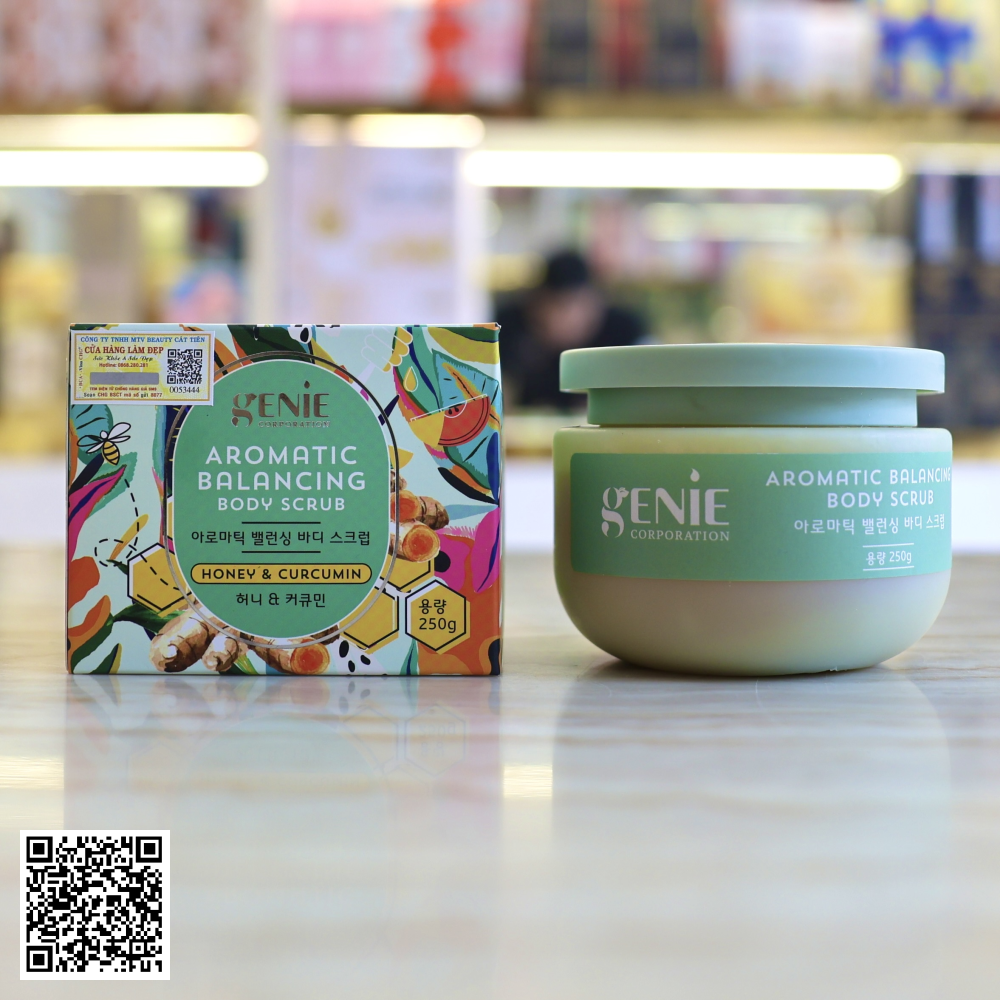 Tẩy Tế Bào Chết Body Genie Aromatic Balancing Body Scrub Của Hàn Quốc 250g