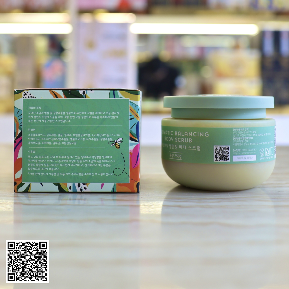 Tẩy Tế Bào Chết Body Genie Aromatic Balancing Body Scrub Của Hàn Quốc 250g