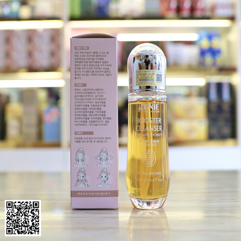 Sửa Rửa Mặt Chiết Xuất Mật Ong Genie Booster Cleanser Của Hàn Quốc 100ml