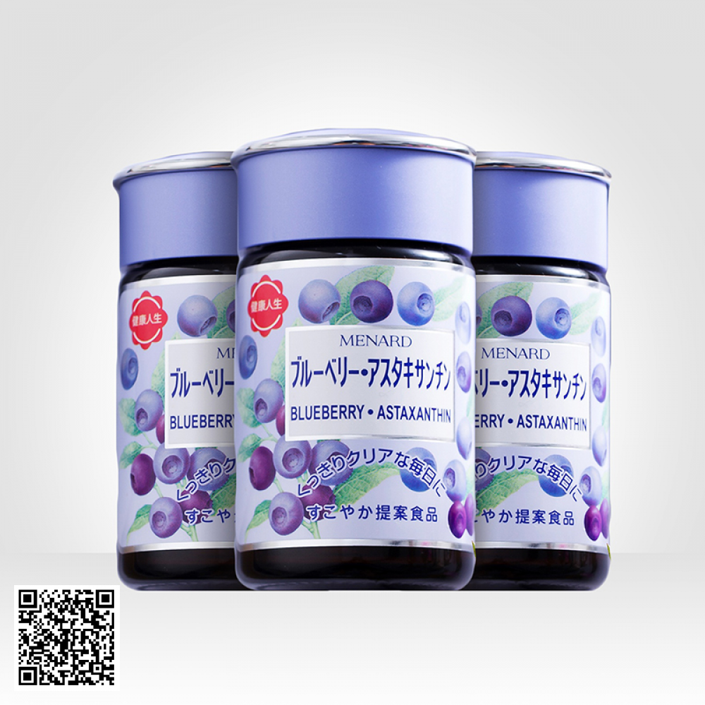 Viên Uống Bổ Mắt Menard Blueberry Astaxanthin 120 Viên