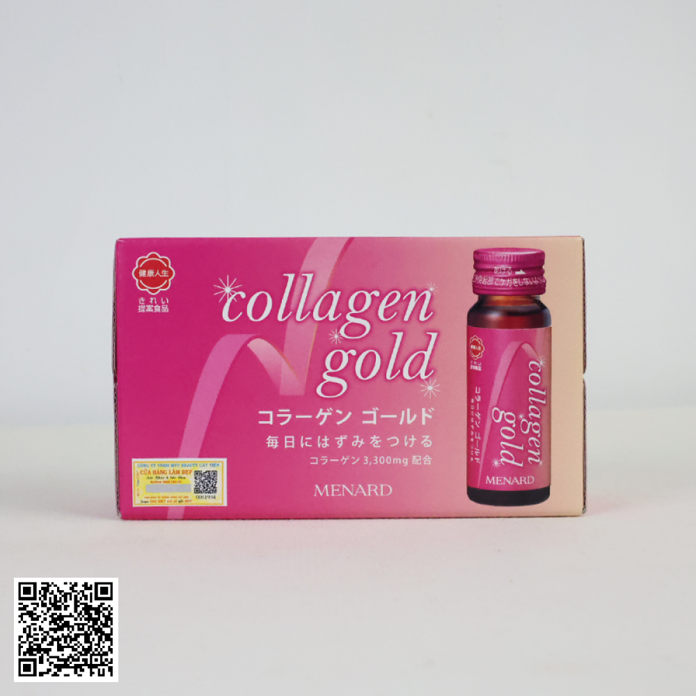 Nước Uống Menard Collagen Gold Hộp Từ Nhật Bản Hộp 10 Chai