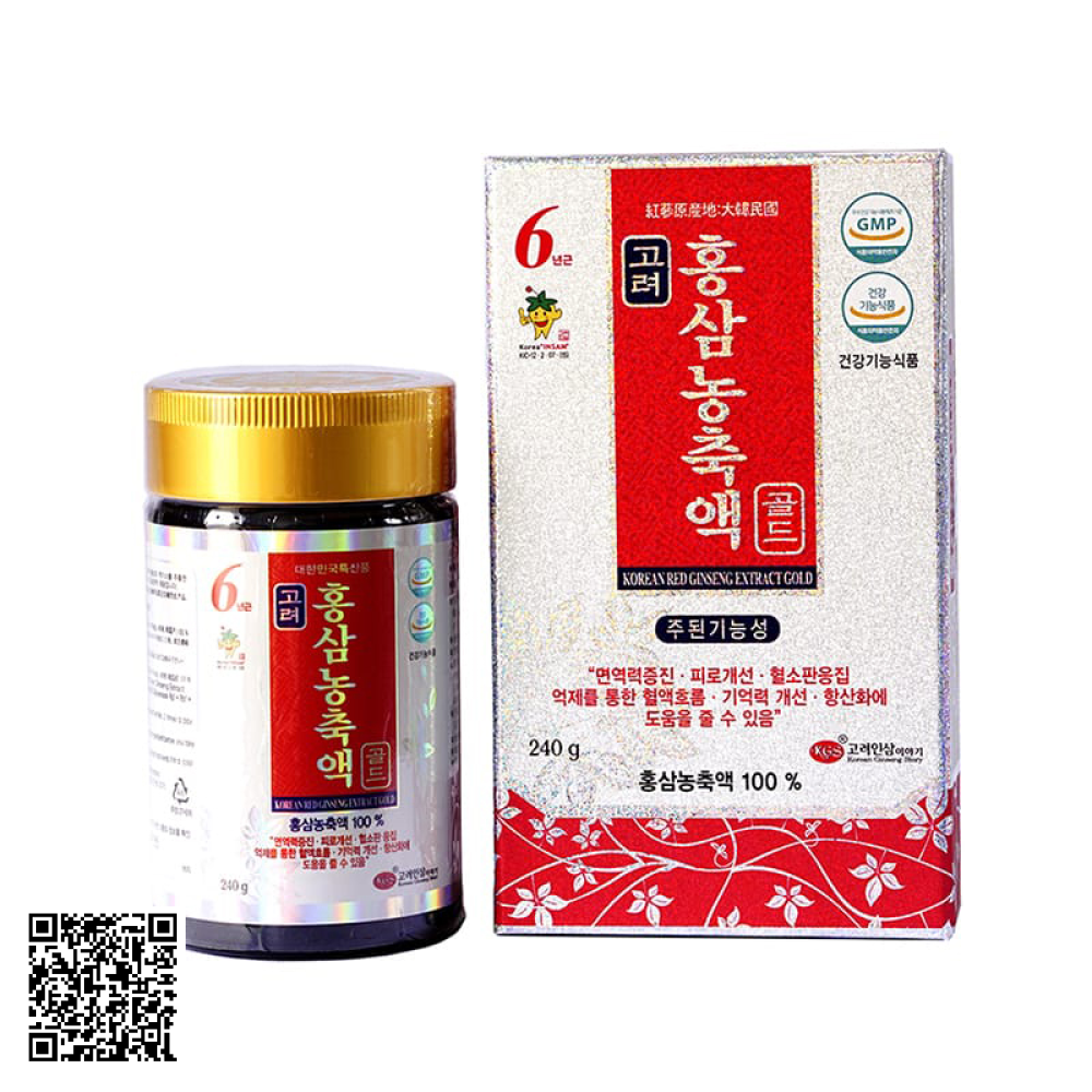Cao Hồng Sâm Ánh Bạc KGS Korean Red Ginseng Extract Gold Của Hàn Quốc 240g